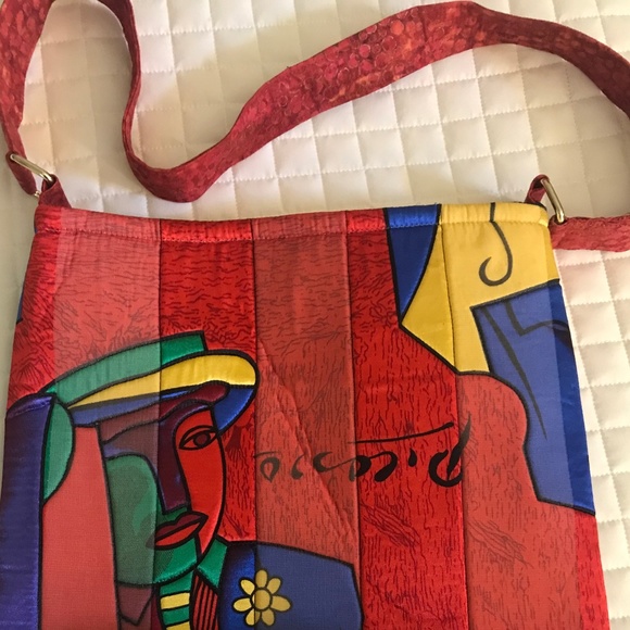 The Bag Company Handbags - ✂️ last Weekend Picasso print purse tote bag